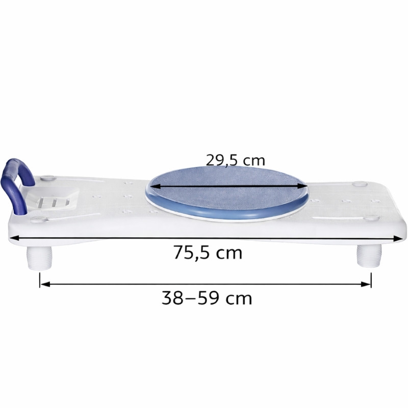 Ławka wannowa 2 w 1 siedzisko nawannowe z obrotowym dyskiem LW400AM marki ActionMED - zdjęcie 6
