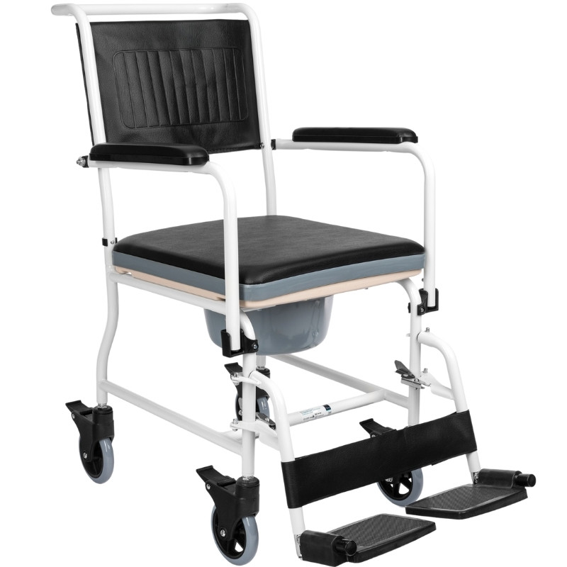 Wózek toaletowy transportowy FS 692 TIMAGO krzesło toaletowe dla seniorów i osób z ograniczoną mobilnością - zdjęcie 1