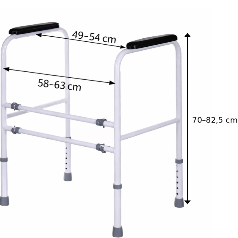 Podpórka poręcz do wstawania z toalety sedesu P100AM marki ActionMED - zdjęcie 6