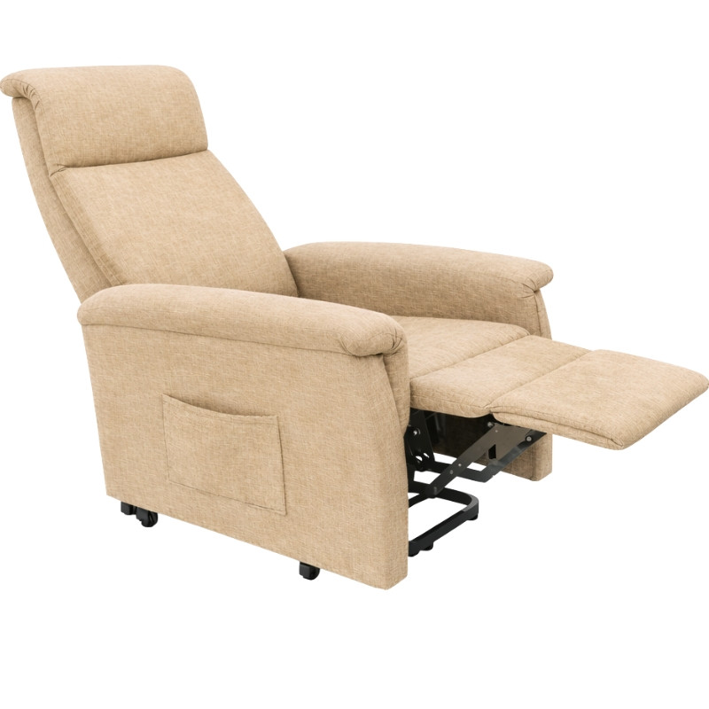 Fotel geriatryczny pionizujący California Demarta Virginio z dwoma siłownikami kolor Beżowy - zdjęcie 3