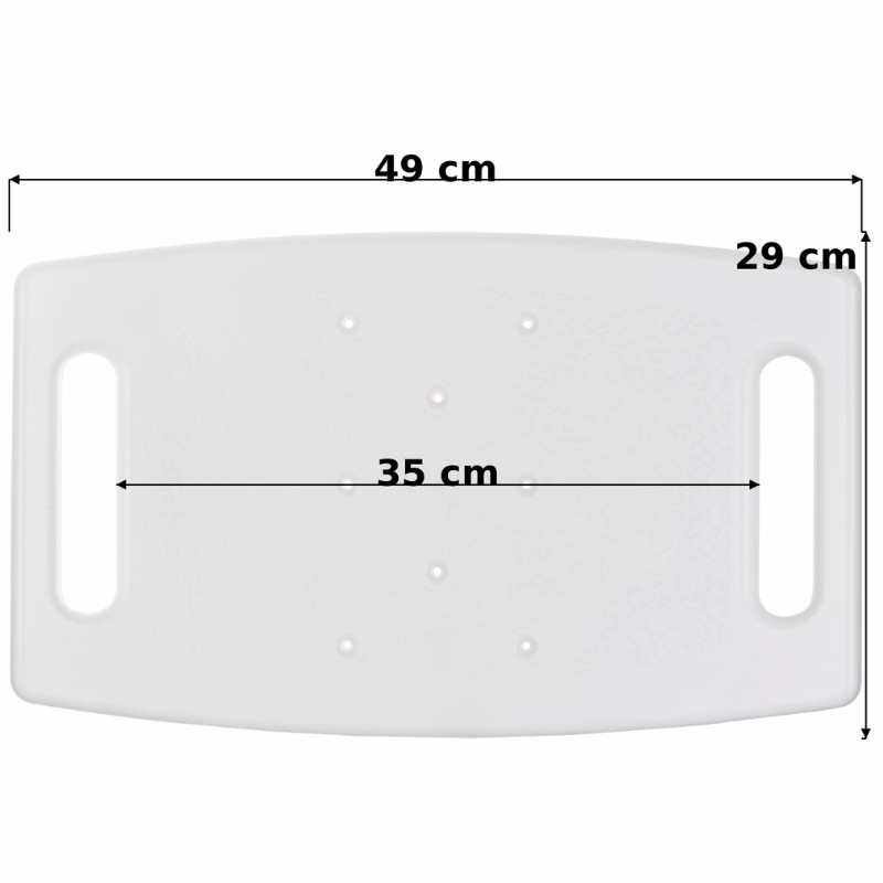 Taboret prysznicowy aluminiowy prostokątny z regulacją wysokości KP100AM - zdjęcie 6