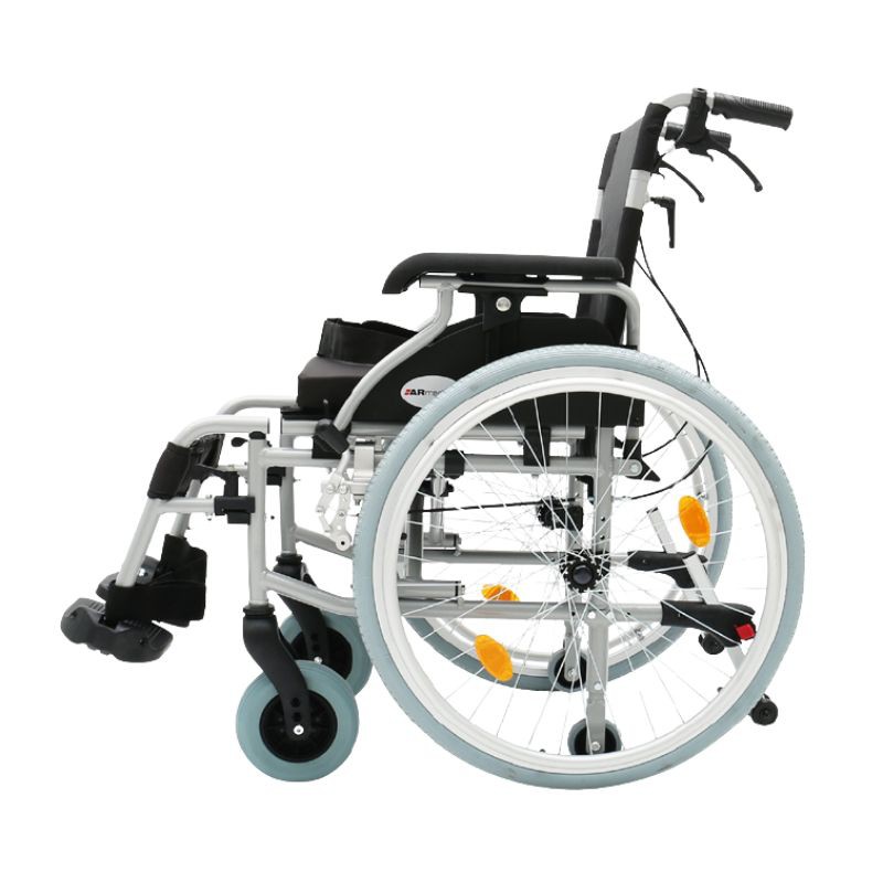 Lekki wózek inwalidzki aluminiowy PRESTIGE - AR-350 - NFZ - 41 cm Koła pompowane - zdjęcie 4